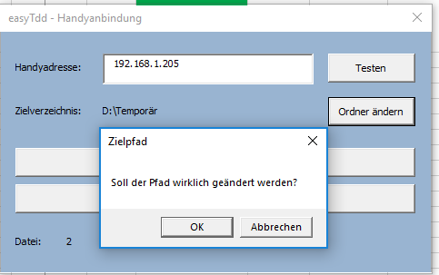 Pfad ändern